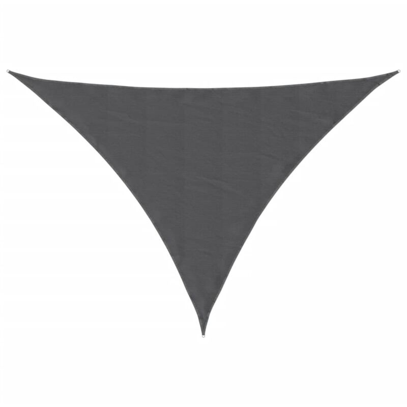 

vidaXL Toldo de vela triangular de tela oxford antracita 3,5x3,5x4,9 m - Antracita