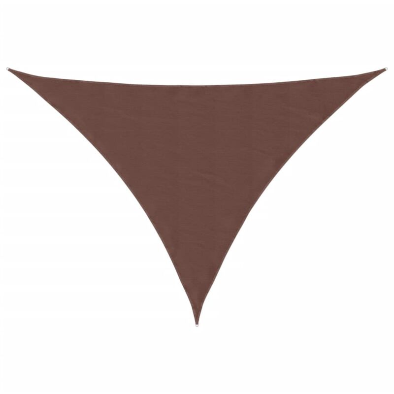 

vidaXL Toldo de vela triangular de tela oxford marrón 5x7x7 m - Marrón