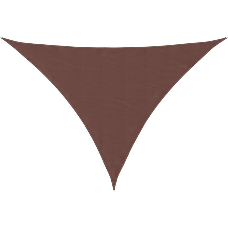 

vidaXL Toldo de vela triangular de tela oxford marrón 4x5x6,4 m - Marrón