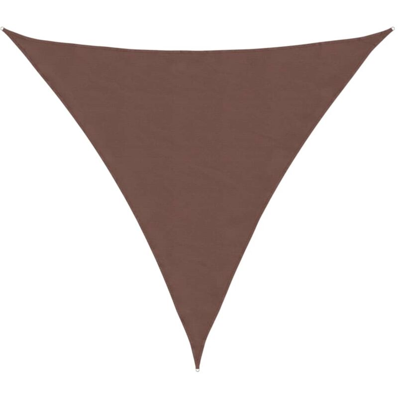 

Toldo de vela triangular de tela oxford marrón 3,6x3,6x3,6 m - Marrón - Vidaxl