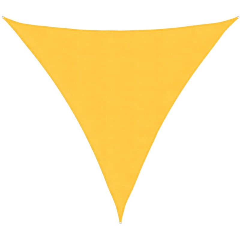 

vidaXL Toldo de vela triangular de tela oxford amarillo 5x5x5 m - Amarillo