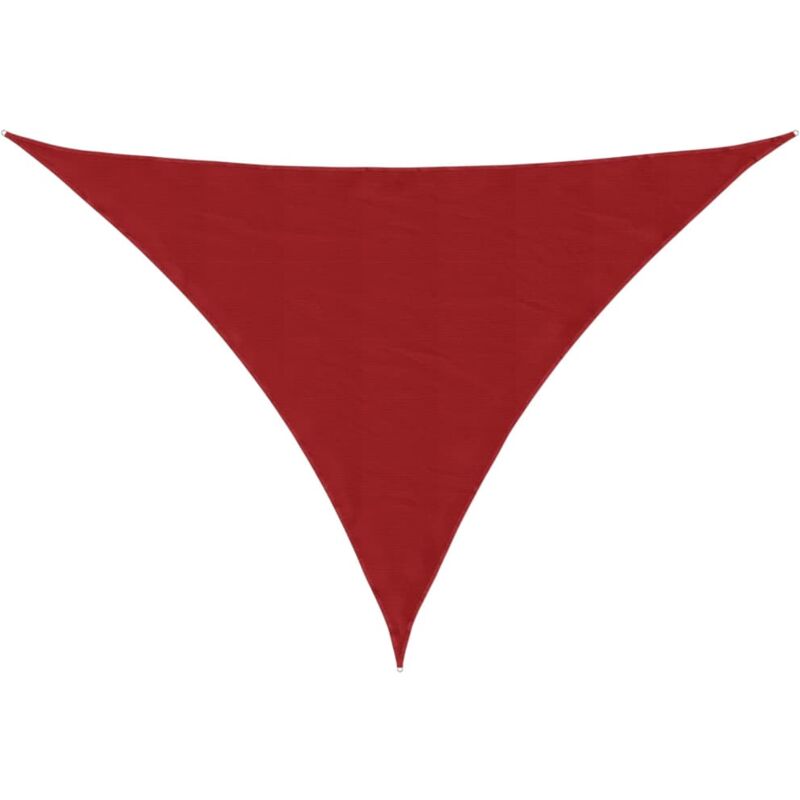 

vidaXL Toldo de vela triangular de tela oxford rojo 5x5x6 m - Rojo