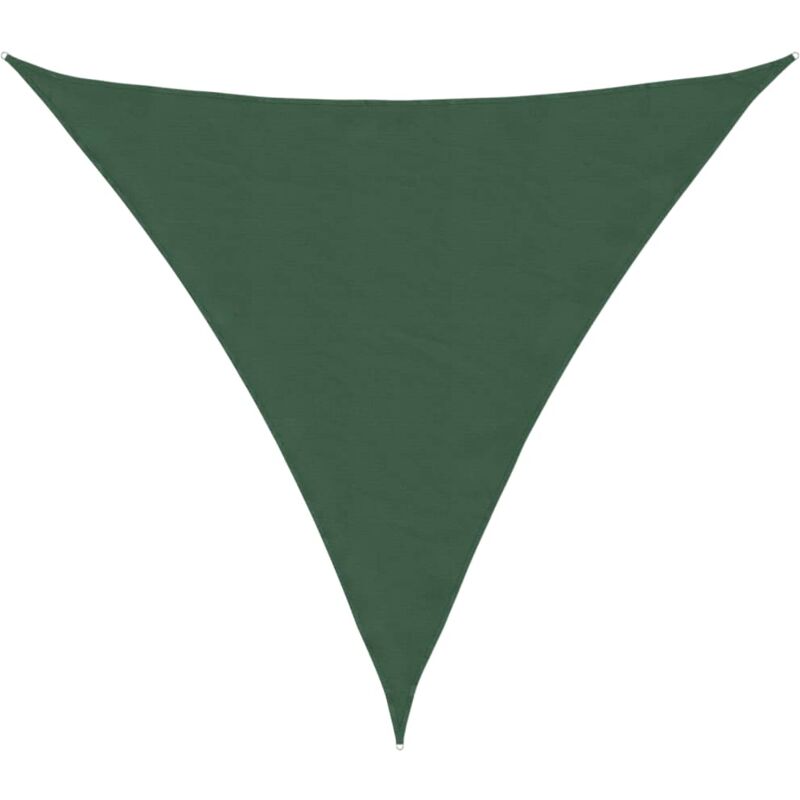 

vidaXL Toldo de vela triangular tela oxford verde oscuro 3,6x3,6x3,6 m - Verde