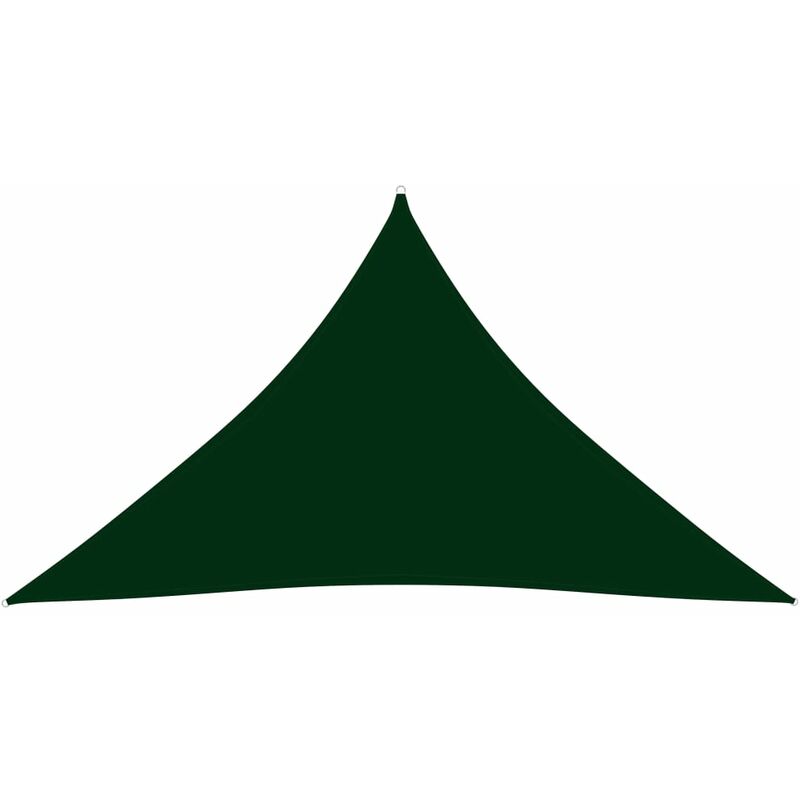 

Toldo de vela triangular de tela oxford verde oscuro 3x3x4,24 m - Verde - Vidaxl