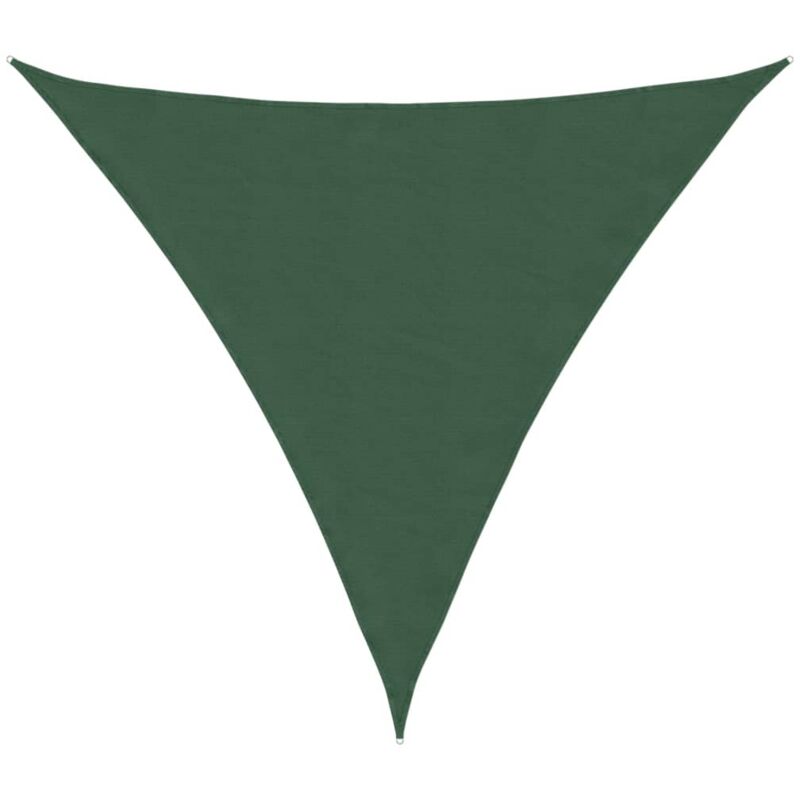 

vidaXL Toldo de vela triangular de tela oxford verde oscuro 3x3x3 m - Verde