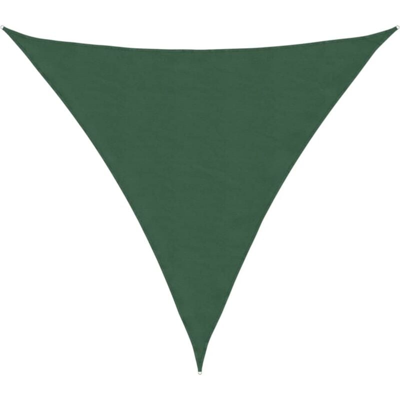 

vidaXL Toldo de vela triangular de tela oxford verde oscuro 5x5x5 m - Verde
