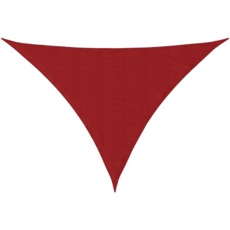 

vidaXL Toldo de vela triangular de tela oxford rojo 4x4x5,8 m - Rojo