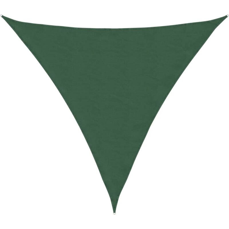 

vidaXL Toldo de vela triangular tela oxford verde oscuro 3x4x4 m - Verde