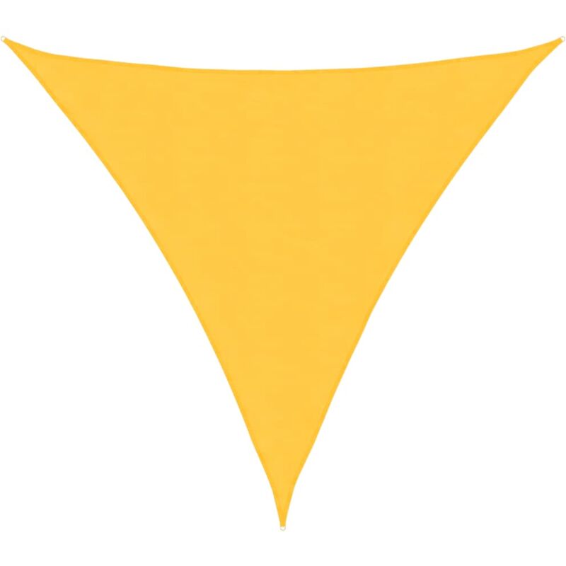 

vidaXL Toldo de vela triangular de tela oxford amarillo 3x3x3 m - Amarillo