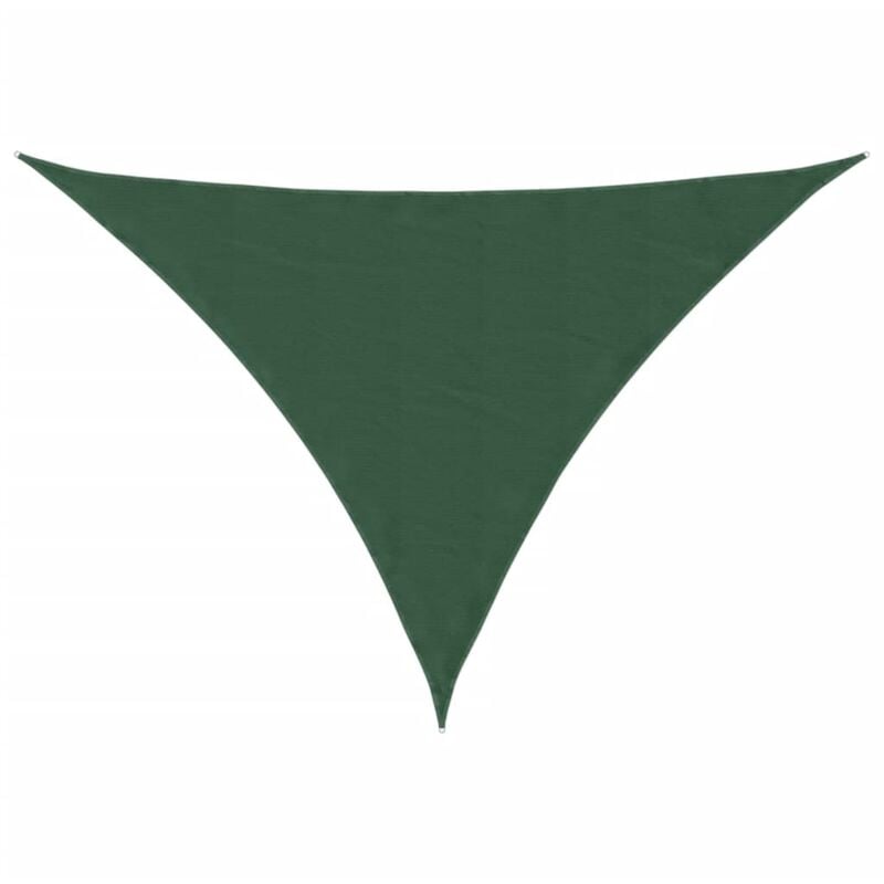 

vidaXL Toldo de vela triangular de tela oxford verde oscuro 5x5x6 m - Verde