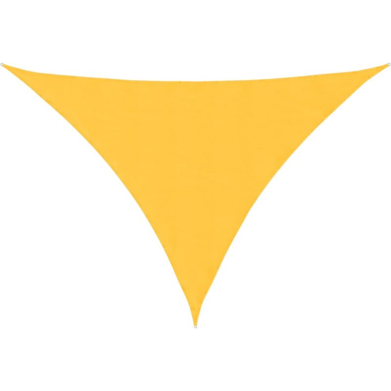 

Toldo de vela triangular de tela oxford amarillo 2,5x2,5x3,5 m - Amarillo - Vidaxl