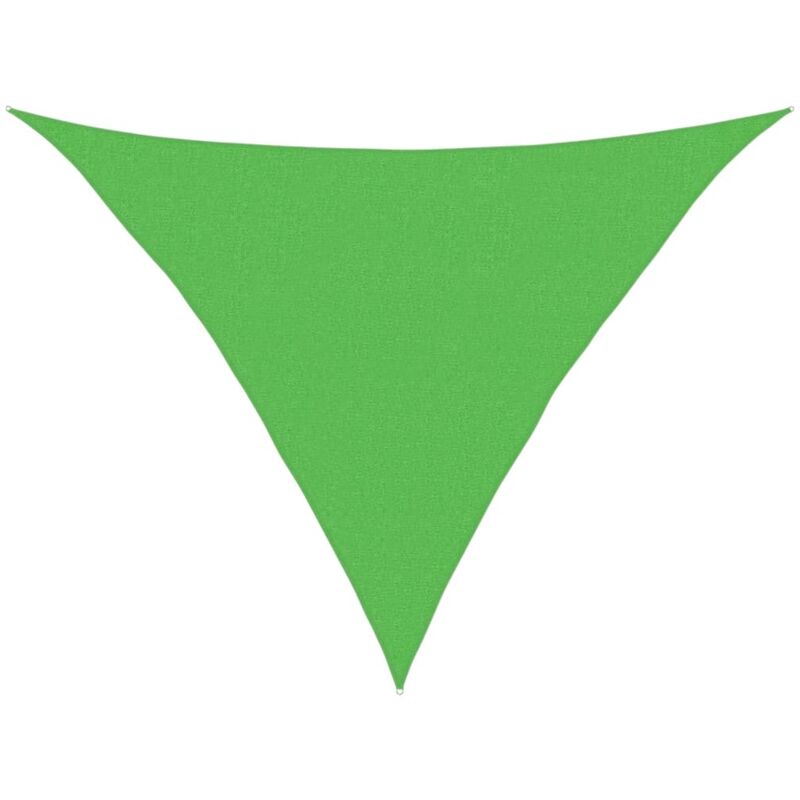 

vidaXL Toldo de vela verde claro HDPE 160 g/m² 2,5x2,5x3,5 m - Verde