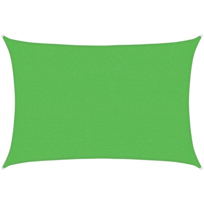 

vidaXL Toldo de vela verde claro HDPE 160 g/m² 2,5x3,5 m - Verde
