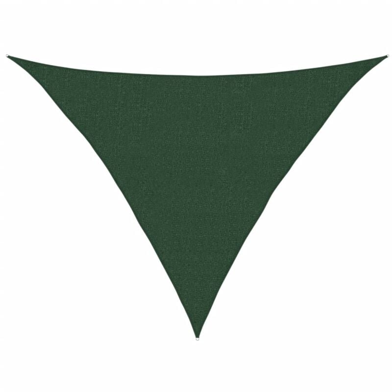 

Toldo de vela verde oscuro HDPE 160 g/m² 2,5x2,5x3,5 m - Verde - Vidaxl