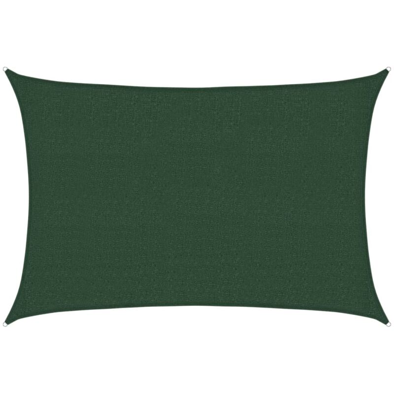 

vidaXL Toldo de vela verde oscuro HDPE 160 g/m² 2,5x3,5 m - Verde