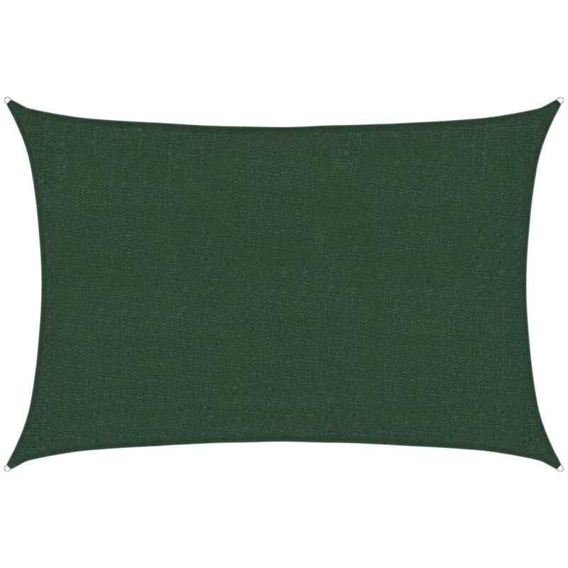 

vidaXL Toldo de vela verde oscuro HDPE 160 g/m² 2x2,5 m - Verde