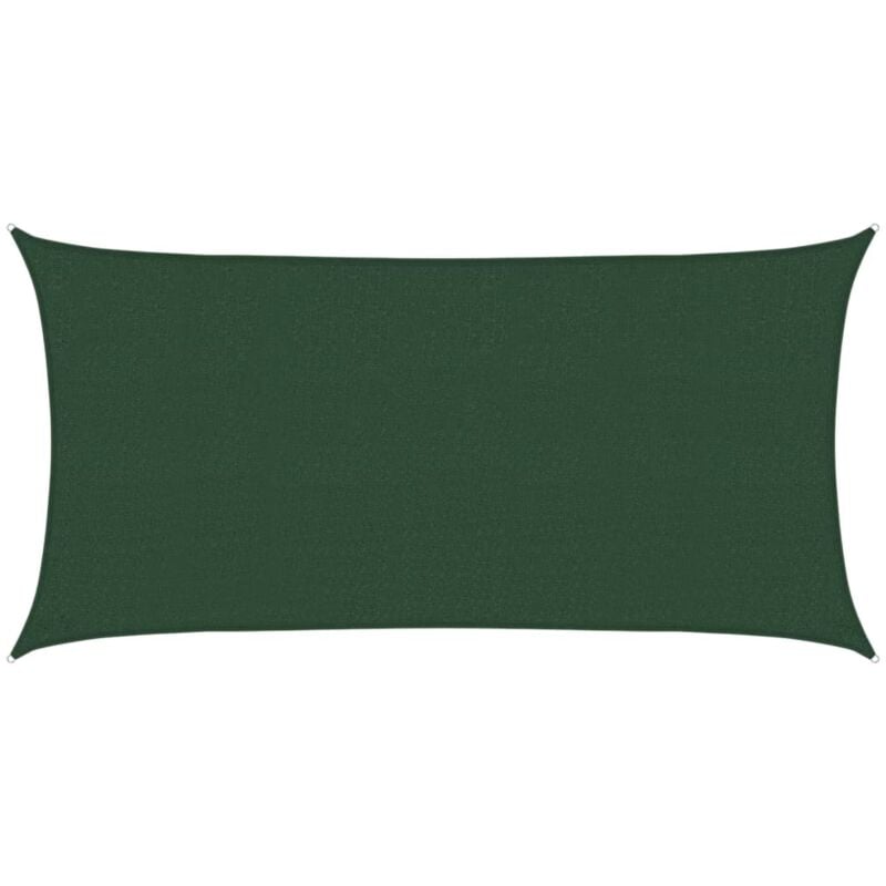 

vidaXL Toldo de vela verde oscuro HDPE 160 g/m² 2x4 m - Verde