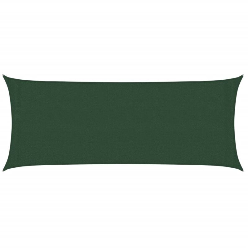 

vidaXL Toldo de vela verde oscuro HDPE 160 g/m² 2x4,5 m - Verde