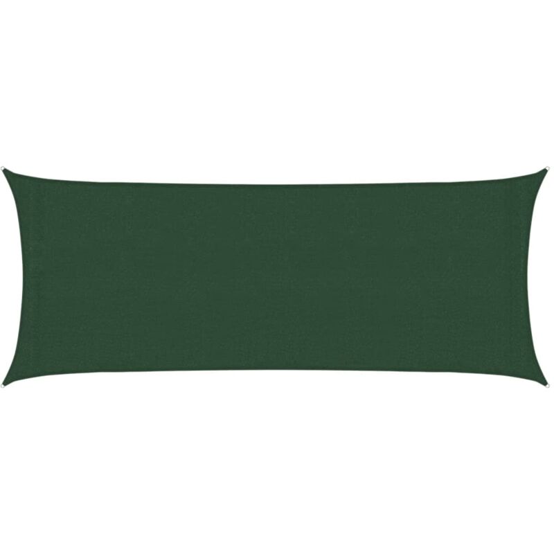 

vidaXL Toldo de vela verde oscuro HDPE 160 g/m² 2x5 m - Verde