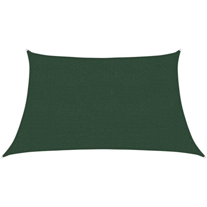 

vidaXL Toldo de vela verde oscuro HDPE 160 g/m² 3/4x2 m - Verde