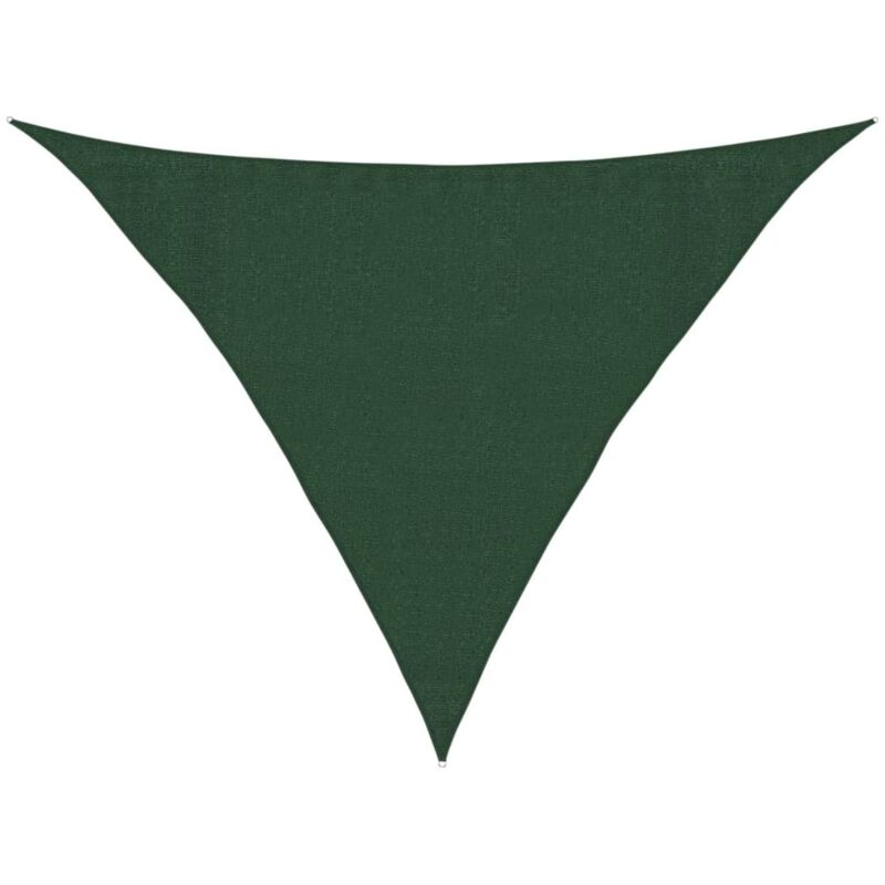 

vidaXL Toldo de vela verde oscuro HDPE 160 g/m² 3,5x3,5x4,9 m - Verde