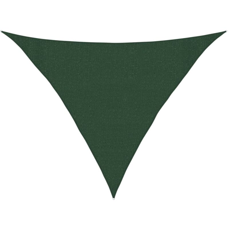

vidaXL Toldo de vela verde oscuro HDPE 160 g/m² 3x3x4,2 m - Verde