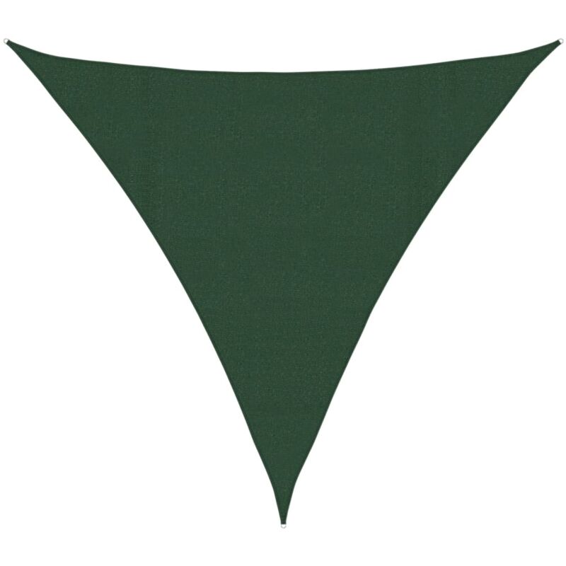 

vidaXL Toldo de vela verde oscuro HDPE 160 g/m² 4x4x4 m - Verde