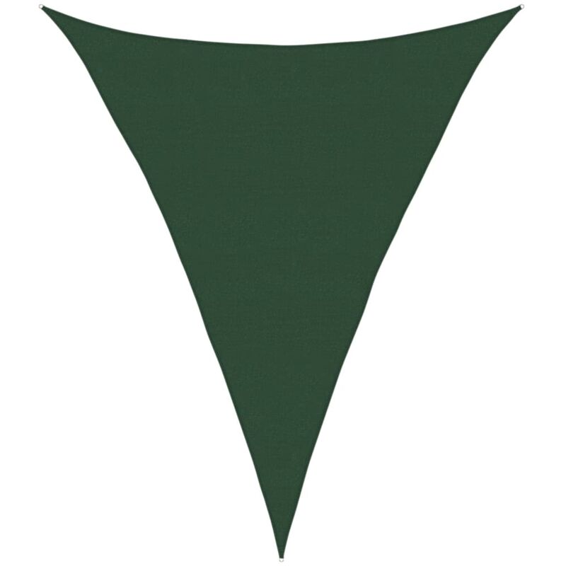 

vidaXL Toldo de vela verde oscuro HDPE 160 g/m² 5x6x6 m - Verde