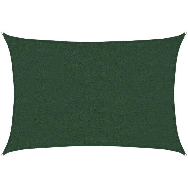 

vidaXL Toldo de vela verde oscuro HDPE 160 g/m² 3,5x5 m - Verde