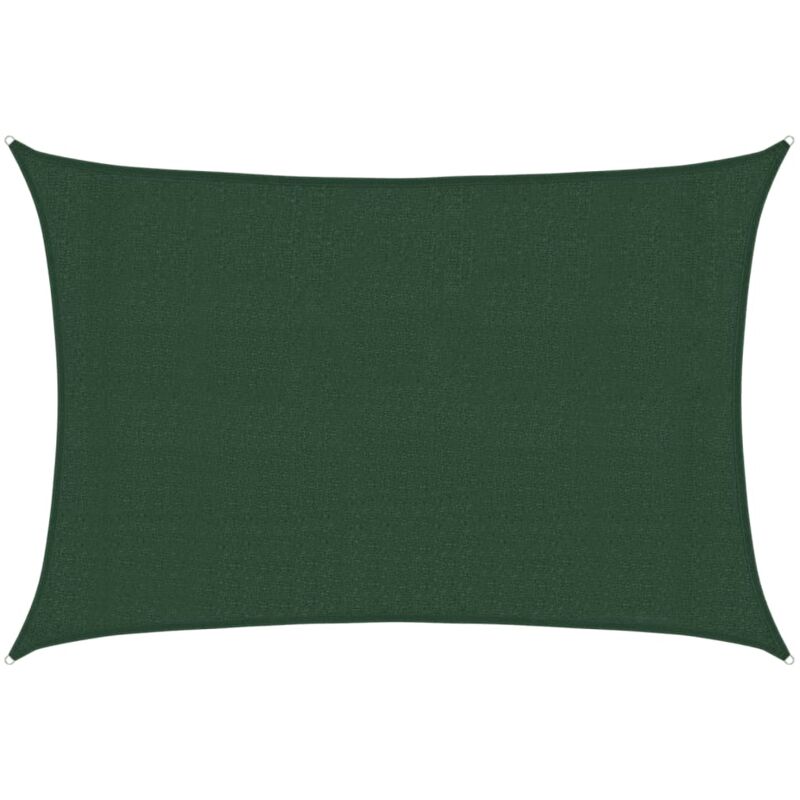 

Toldo de vela verde oscuro HDPE 160 g/m² 3x4,5 m - Verde - Vidaxl