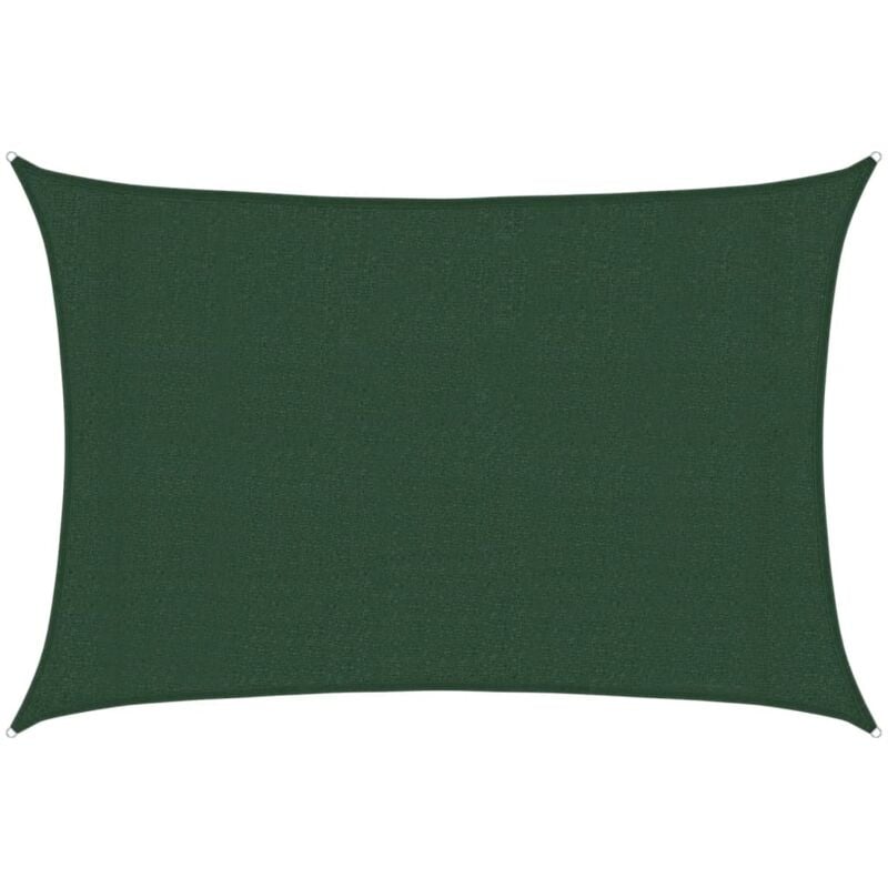 

Toldo de vela verde oscuro HDPE 160 g/m² 3x5 m - Verde - Vidaxl