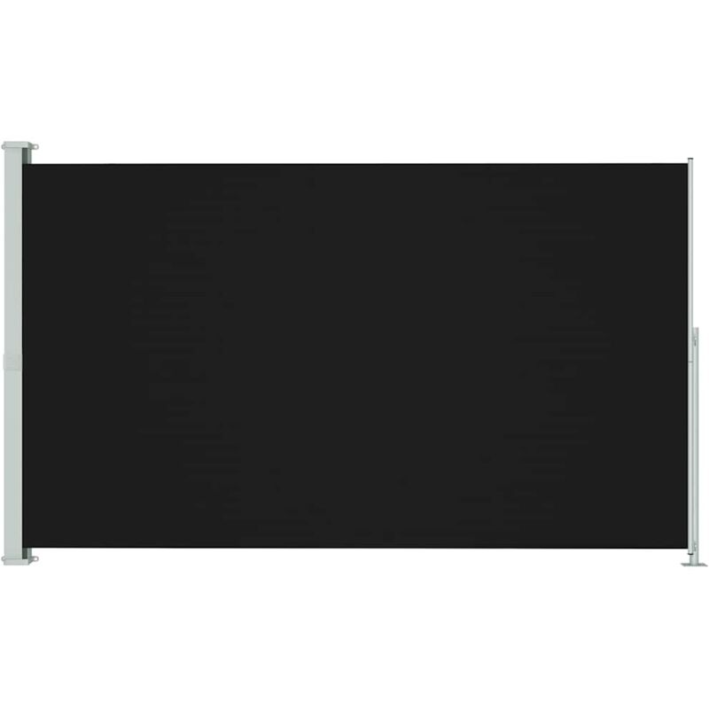 

vidaXL Toldo lateral retráctil para patio negro 220x300 cm - Negro