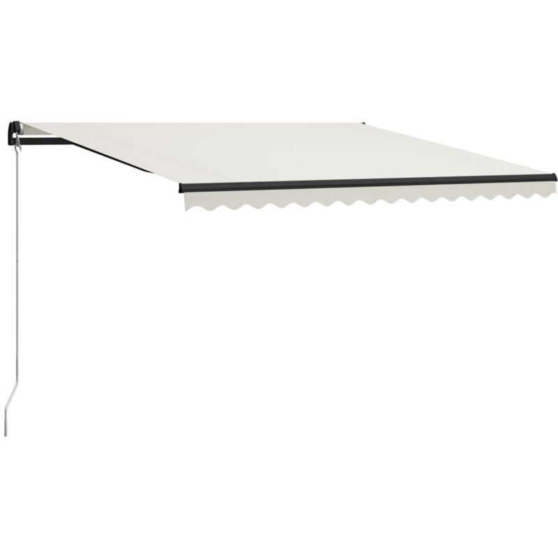 

Toldo manual retráctil color crema 400x300 cm - Crema - Vidaxl