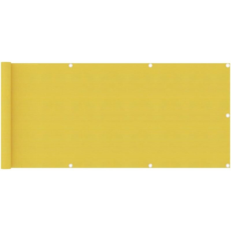 

vidaXL Toldo para balcón HDPE amarillo 75x400 cm - Amarillo