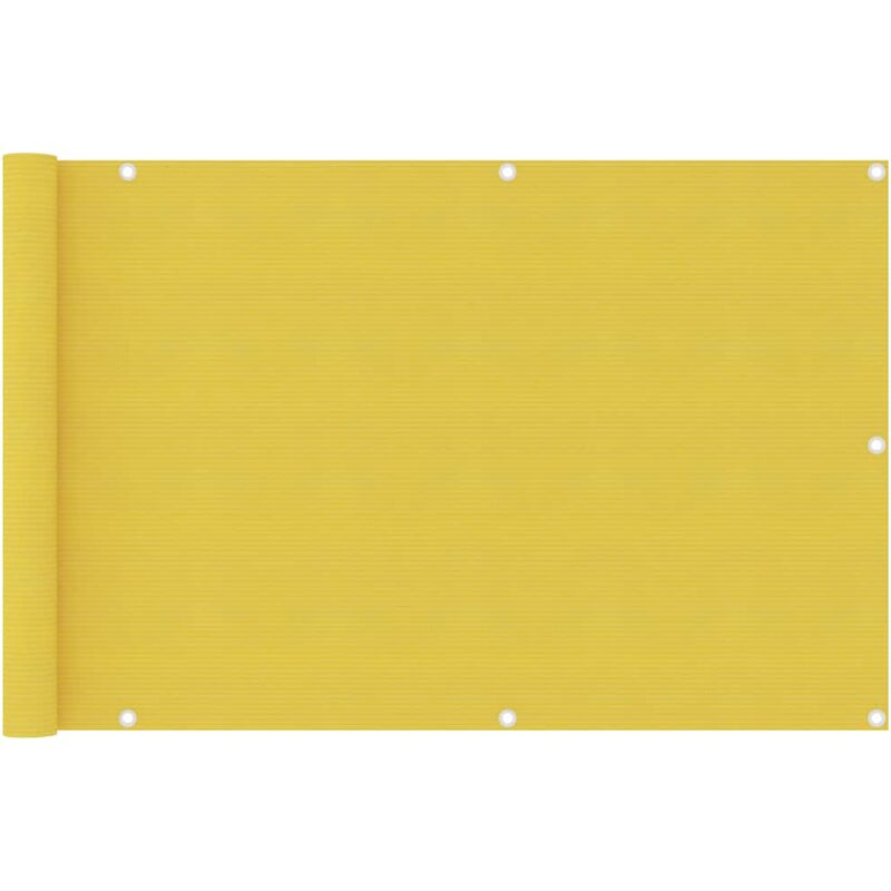 

vidaXL Toldo para balcón HDPE amarillo 90x400 cm - Amarillo
