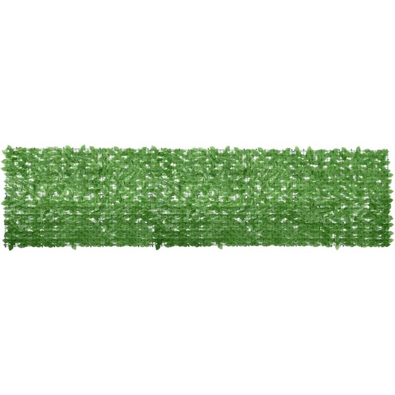 

vidaXL Toldo para balcón con hojas verde 400x100 cm - Verde