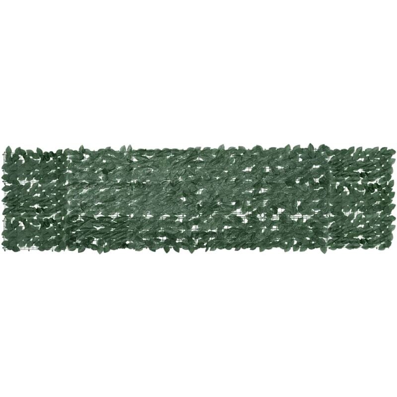 

vidaXL Toldo para balcón con hojas verde oscuro 300x75 cm - Verde
