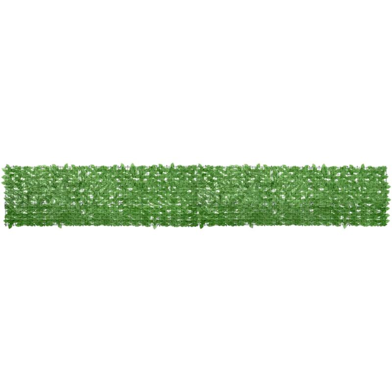 

vidaXL Toldo para balcón con hojas verde 500x75 cm - Verde