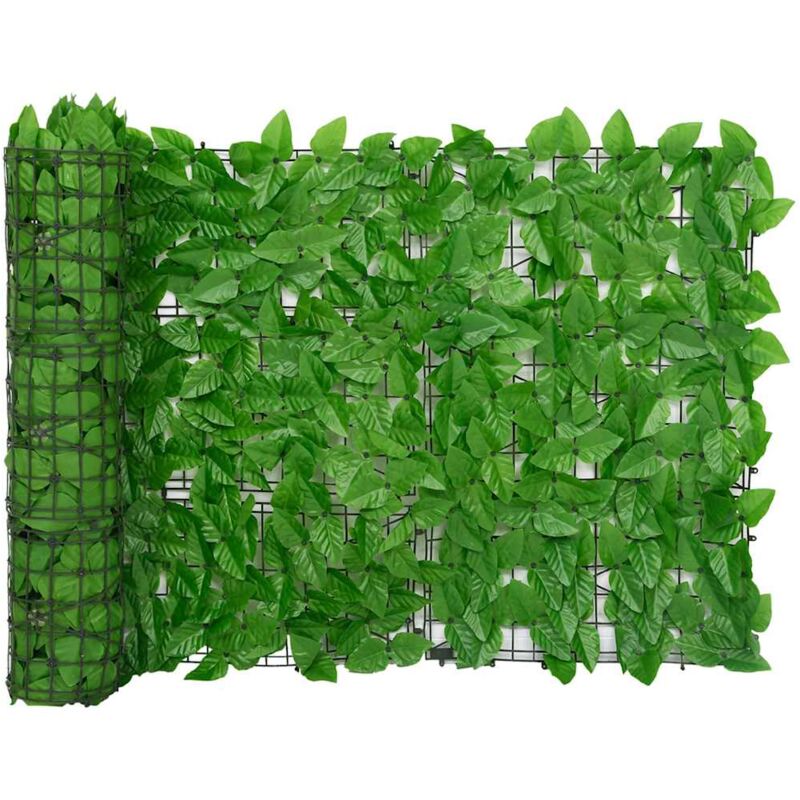 

vidaXL Toldo para balcón con hojas verde 600x75 cm - Verde
