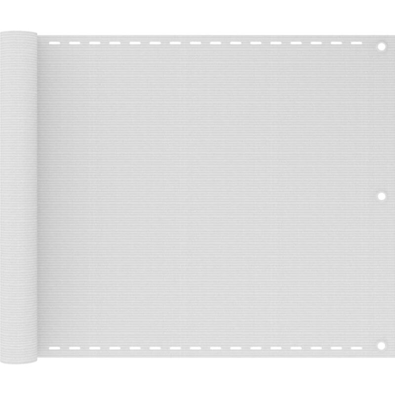 

vidaXL Toldo para Balcón HDPE 75x600 cm Blanco - Blanco