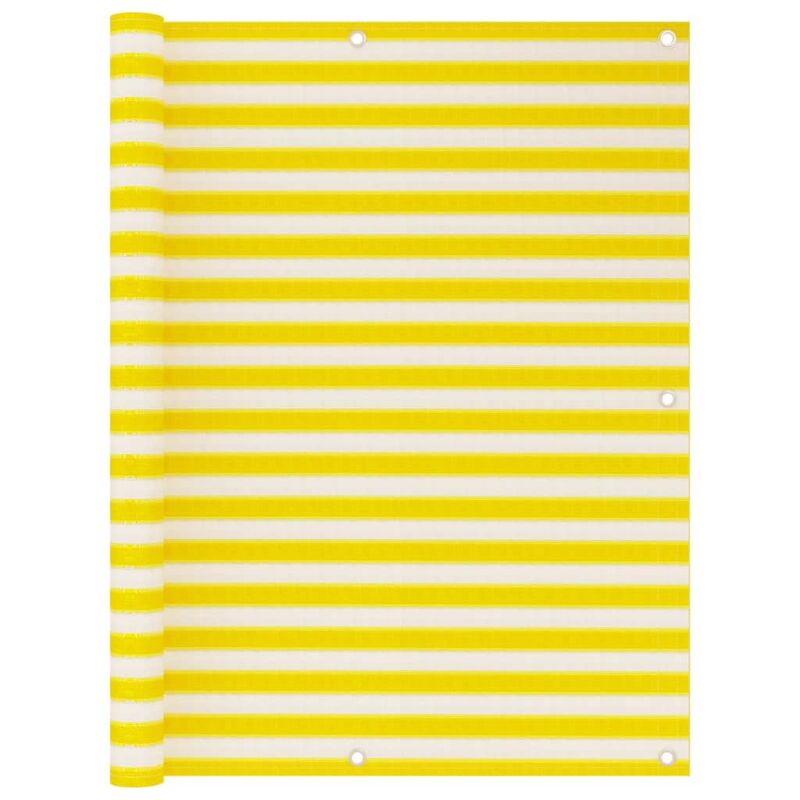 

Toldo para balcón HDPE amarillo y blanco 120x600 cm - Multicolor - Vidaxl