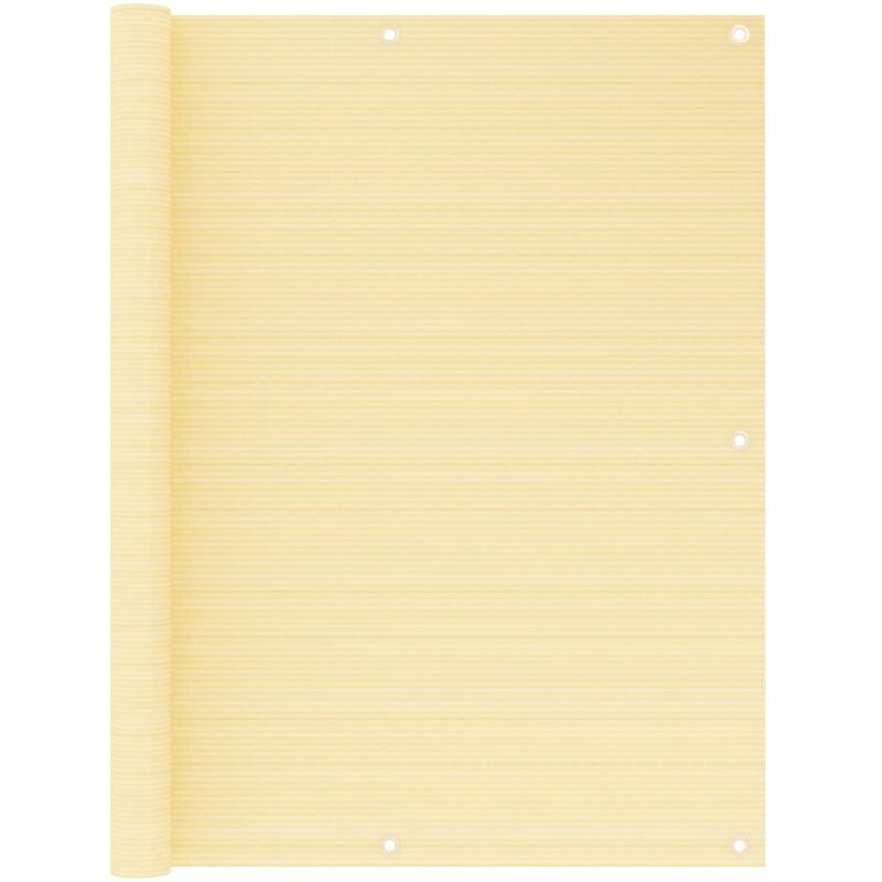 

vidaXL Toldo para balcón HDPE beige 120x300 cm - Beige