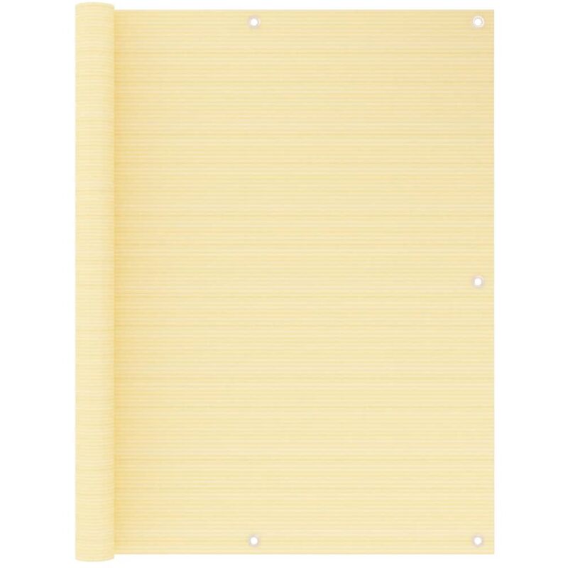 

vidaXL Toldo para balcón HDPE beige 120x500 cm - Beige