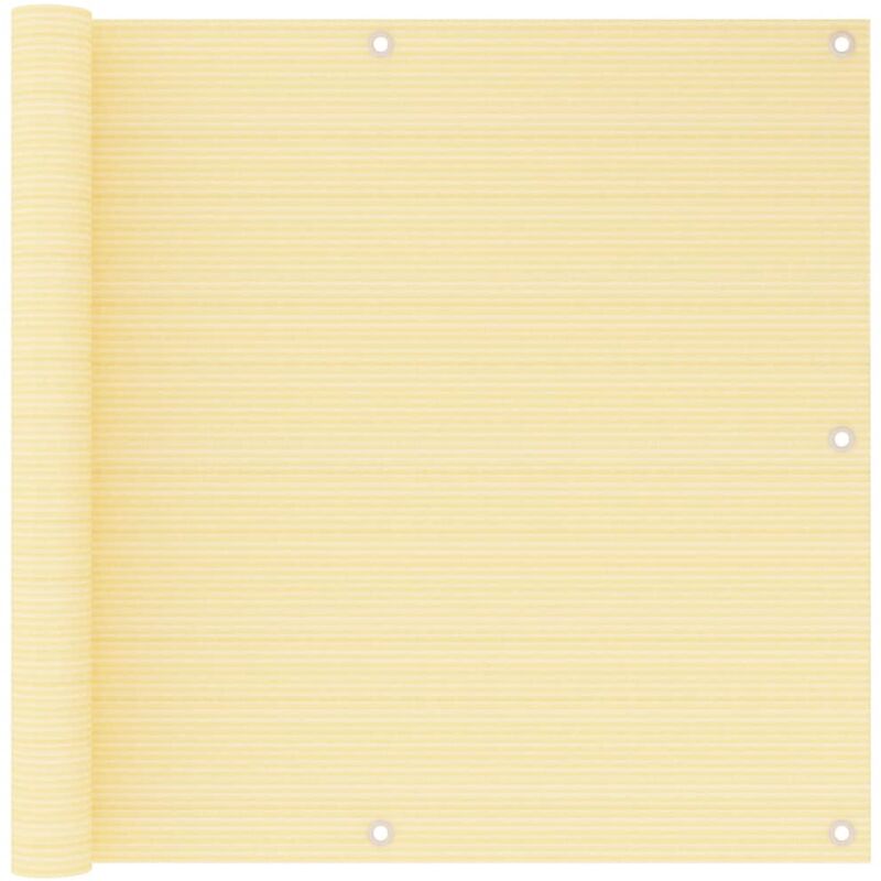

vidaXL Toldo para balcón HDPE beige 90x400 cm - Beige