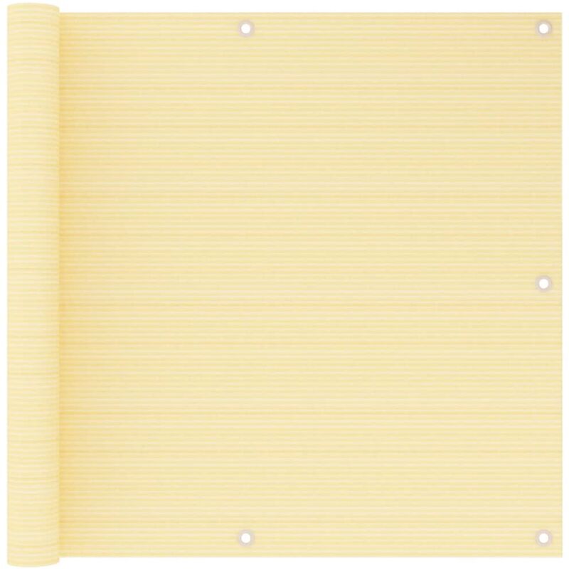 

vidaXL Toldo para balcón HDPE beige 90x500 cm - Beige