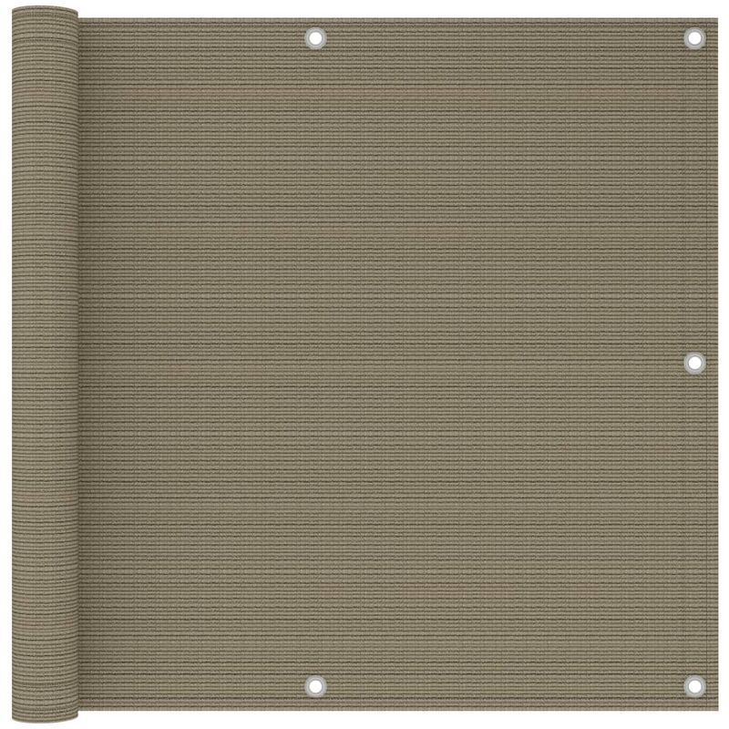 

vidaXL Toldo para balcón HDPE gris taupe 90x300 cm - Gris Topo