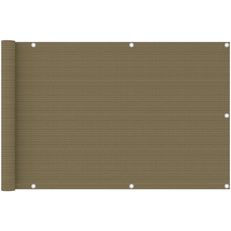 

Toldo para balcón HDPE gris taupe 90x600 cm - Gris Topo - Vidaxl