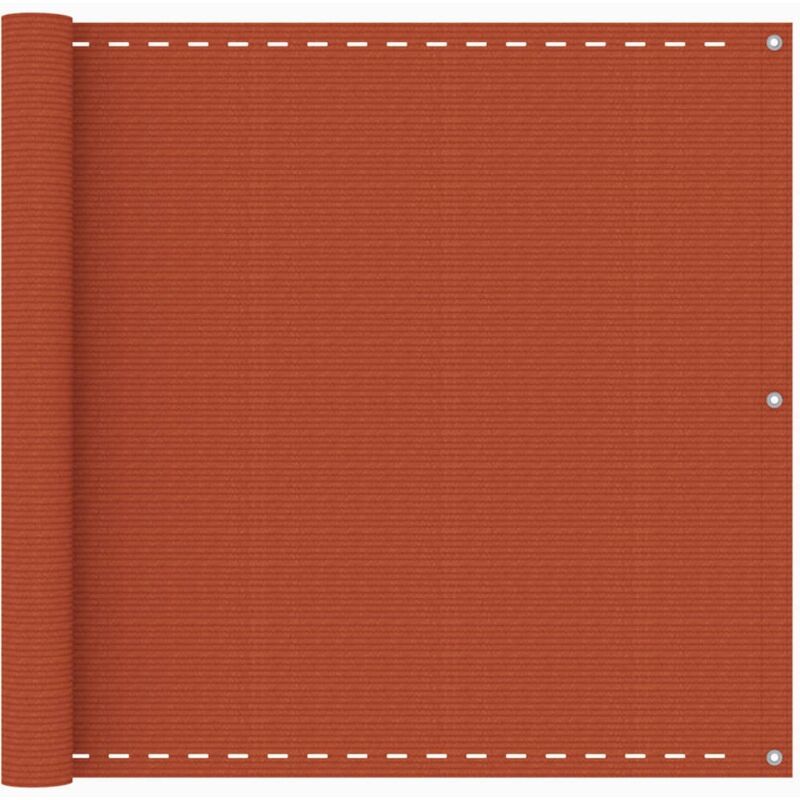 

vidaXL Toldo para balcón HDPE naranja 90x400 cm - Naranja