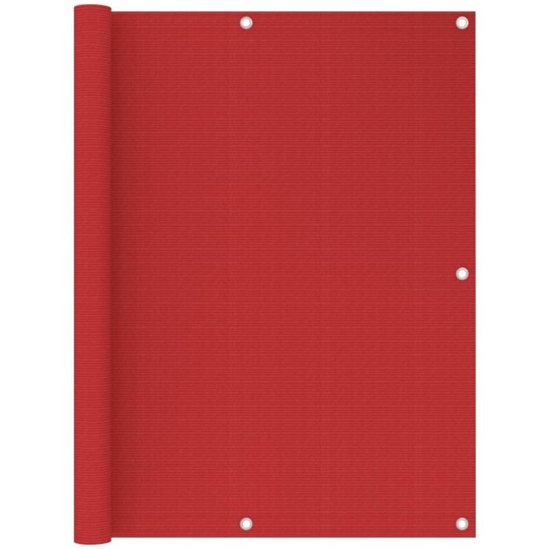 

vidaXL Toldo para balcón HDPE rojo 120x400 cm - Rojo