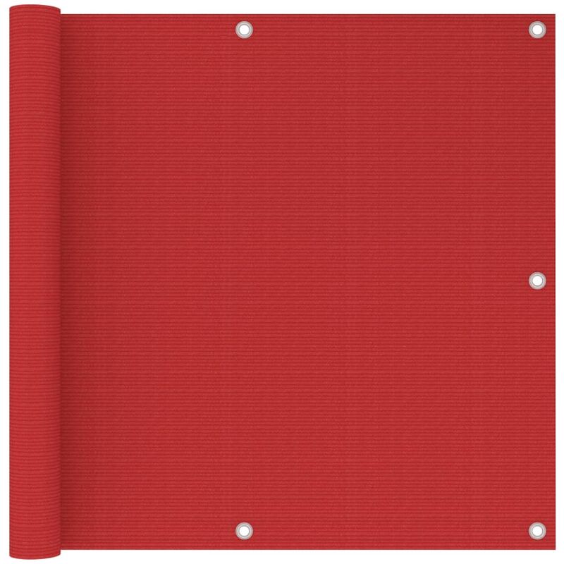 

Toldo para balcón HDPE rojo 90x600 cm - Rojo - Vidaxl